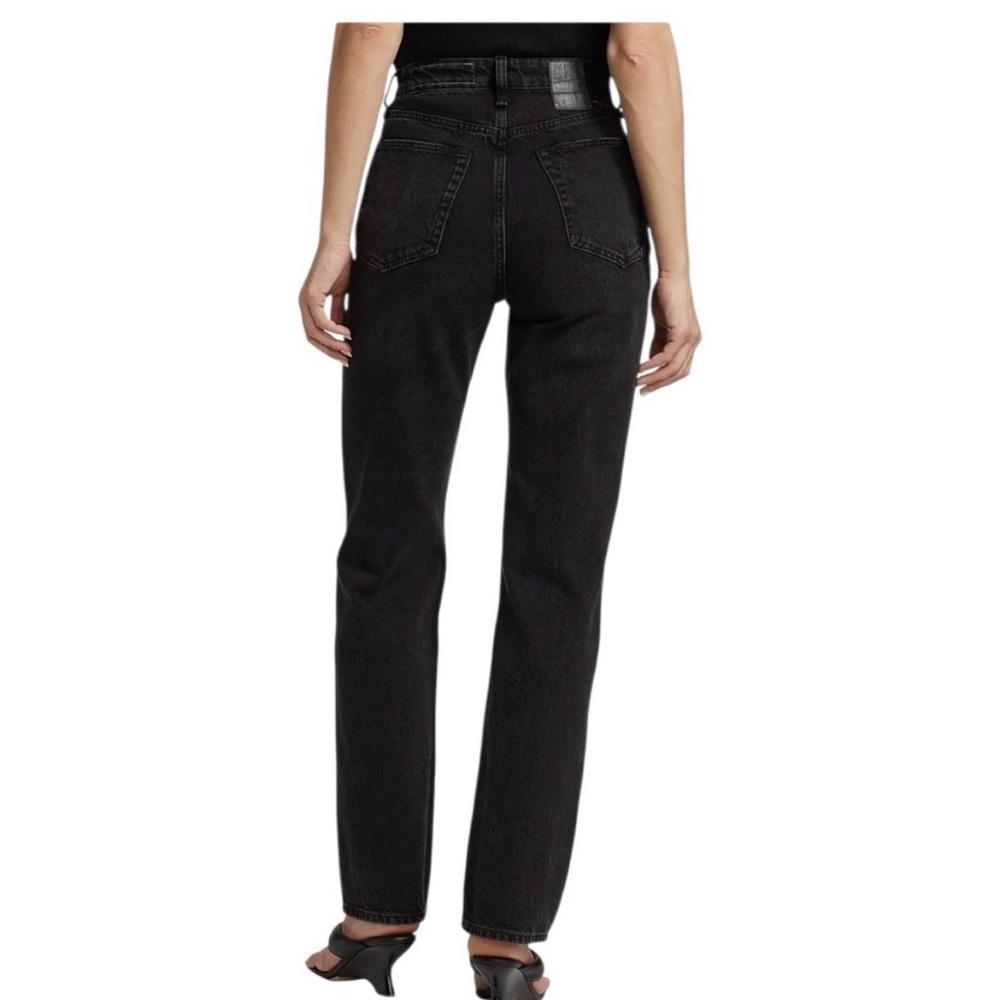 Rag & Bone Jeans Alex High Rise Straight Leg Black Size 26L - Picture 3 of 8